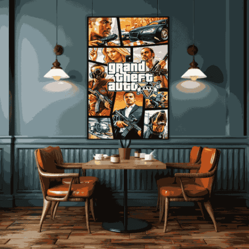 GTA 5 Game | Metal Poster