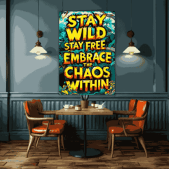 Stay Wild, Stay Free | Metal Poster