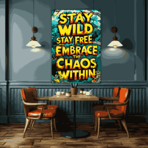 Stay Wild, Stay Free | Metal Poster
