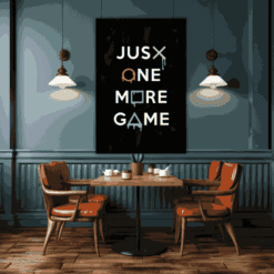 Just One More Game | Metal Poster