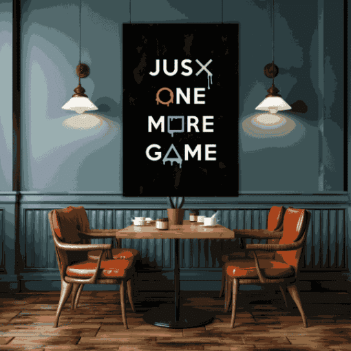 Just One More Game | Metal Poster