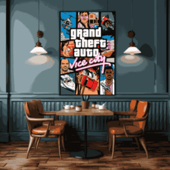 GTA Vice City | Metal Poster