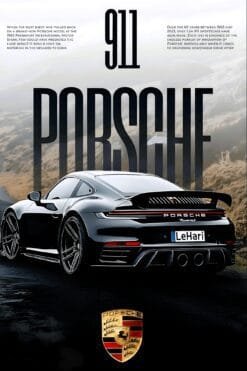 Porsche 911 Sports Car | Metal Poster