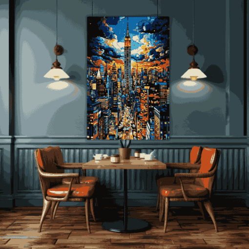 Sunset City Artwork | Metal Poster