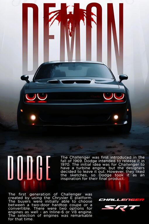 Dodge Challenger | Metal Poster