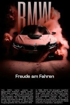 BMW i8 | Metal Poster