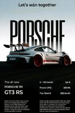 Porsche 911 GT3RS | Metal Poster