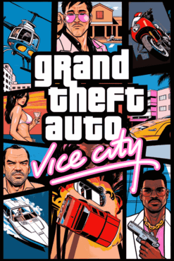 GTA Vice City | Metal Poster