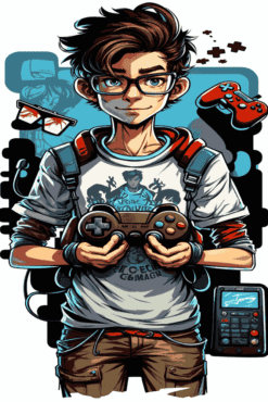 Gamer Boy | Metal Poster