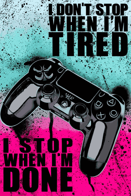 I Don’t Stop When I’m Tired | Metal Poster