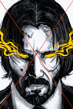 John Wick (Keanu Reeves) | Metal Poster