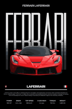 La Ferrari | Metal Poster