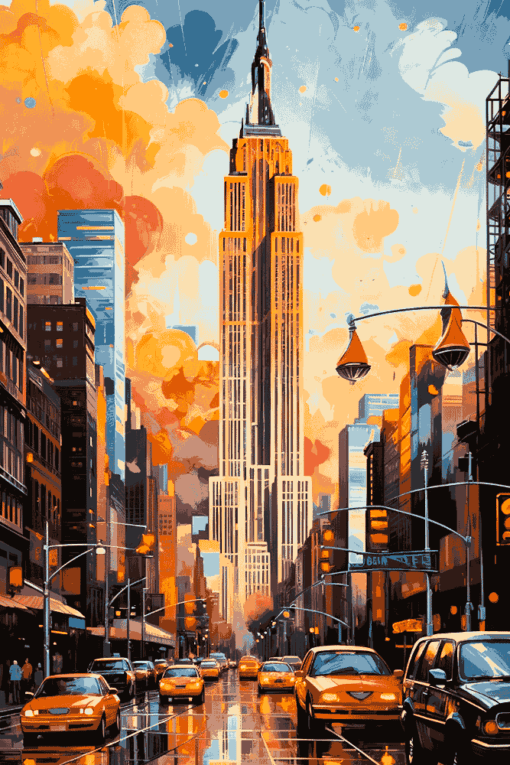 NewYork Cityscape | Metal Poster