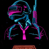 PUBG Player Neon | Metal Poster