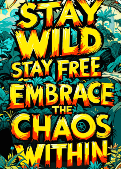 Stay Wild, Stay Free | Metal Poster