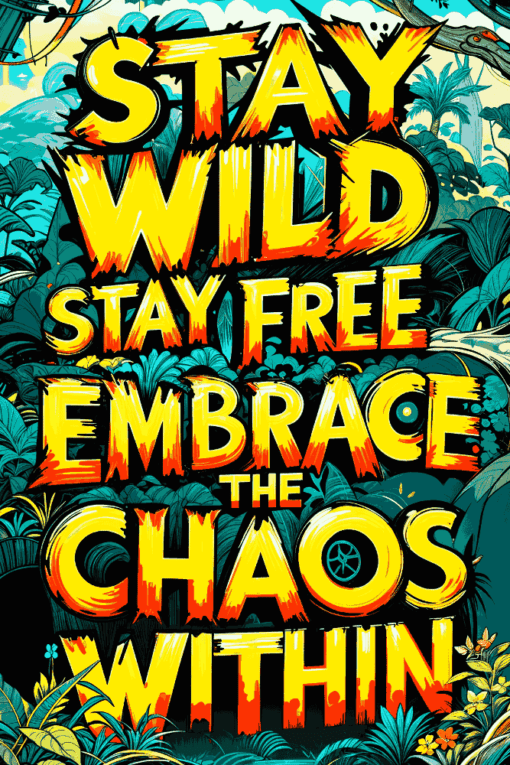 Stay Wild, Stay Free | Metal Poster