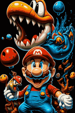 Super Mario Bros | Metal Poster