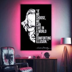 Noam Chomsky Quote | Metal Poster | Wall Art