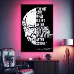 Warren Buffett Quote | Metal Poster | Wall Art