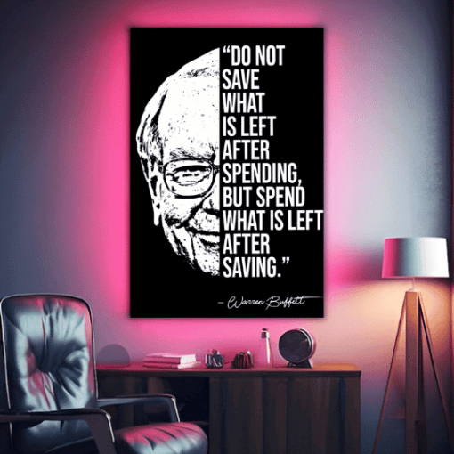 Warren Buffett Quote | Metal Poster | Wall Art