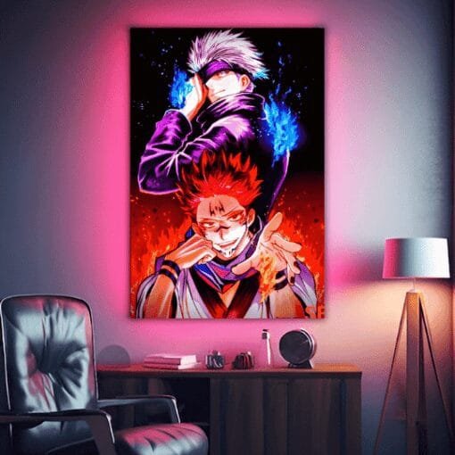 Gojo And Sakuna | Metal Poster | Wall Art