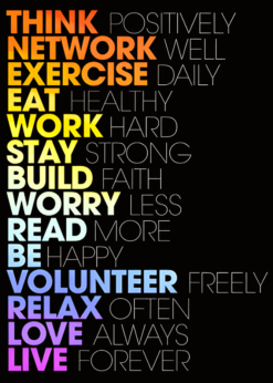 Life Motivation | Metal Poster | Wall Art
