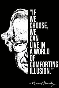 Noam Chomsky Quote | Metal Poster | Wall Art