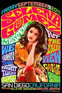 Selena Gomez Valley View Casino | Metal Poster | Wall Art