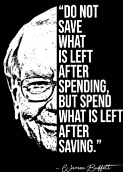 Warren Buffett Quote | Metal Poster | Wall Art