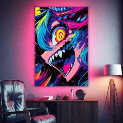 Anime Monster Girl | Anime | Metal Poster | Wall Art