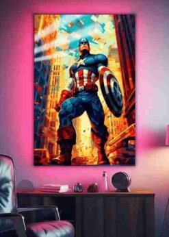 Marvel Captain America | Super Hero Posters | Metal Posters | Wall Art