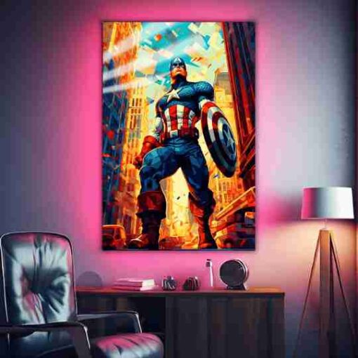 Marvel Captain America | Super Hero Posters | Metal Posters | Wall Art