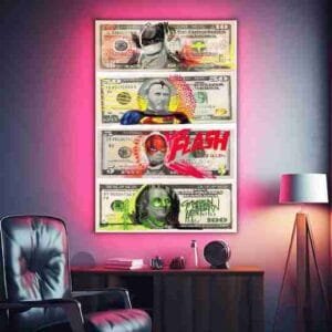 Dc Marvel Comics Currency Notes | Super Hero Posters | Metal Posters | Wall Art