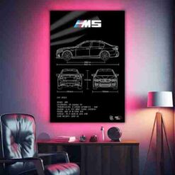 BMW M5 Technical Specifications | Cars & Bikes Posters | Metal Posters | Wall Art