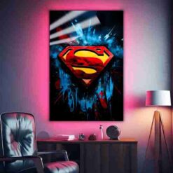 Superman Mark | Super Hero Posters | Metal Posters | Wall Art