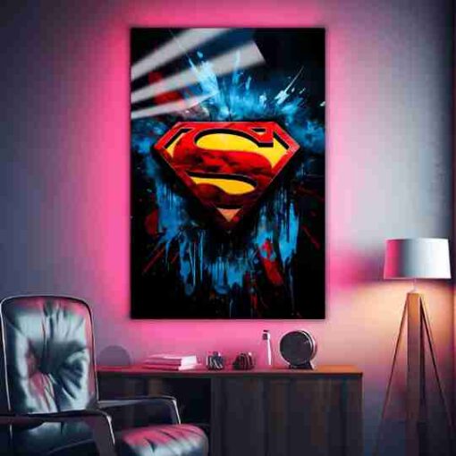 Superman Mark | Super Hero Posters | Metal Posters | Wall Art