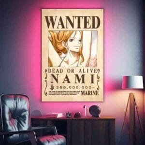 Nami Wanted – One Piece | Anime | Metal Poster | Wall Art