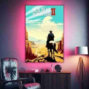Red Redemption 2 | Gaming Posters | Metal Posters | Wall Art