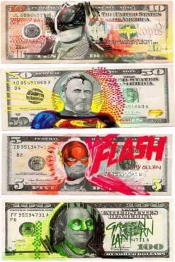 Dc Marvel Comics Currency Notes | Super Hero Posters | Metal Posters | Wall Art