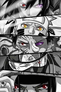 Epic Eye Close Ups Naruto | Anime | Metal Posters | Wall Art