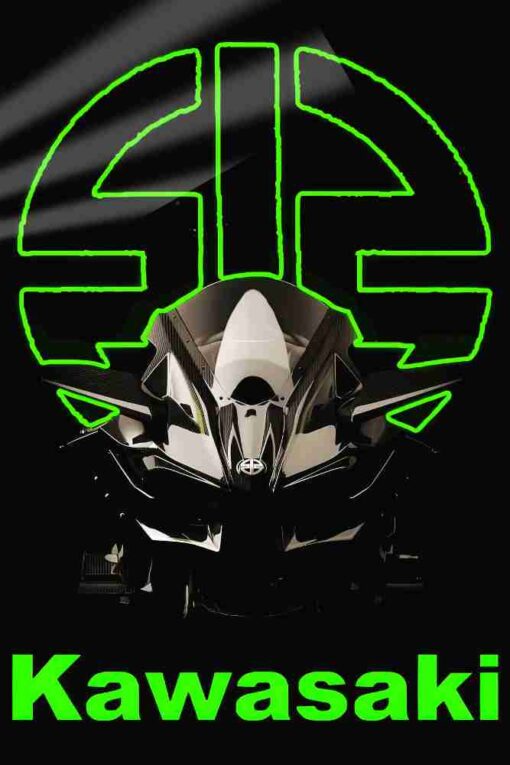 Kawasaki H2 R Hyper Bike | Cars & Bikes Posters | Metal Posters | Wall Art