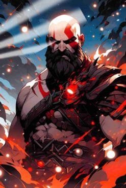 Kratos God Of War | Gaming Posters | Metal Posters | Wall Art