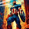 Marvel Captain America | Super Hero Posters | Metal Posters | Wall Art