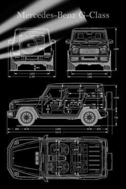 Mercedes Benz G Class 2018 | Cars & Bikes Posters | Metal Posters | Wall Art