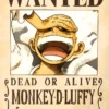 Monkey D. Luffy Wanted – One Piece | Anime | Metal Poster | Wall Art