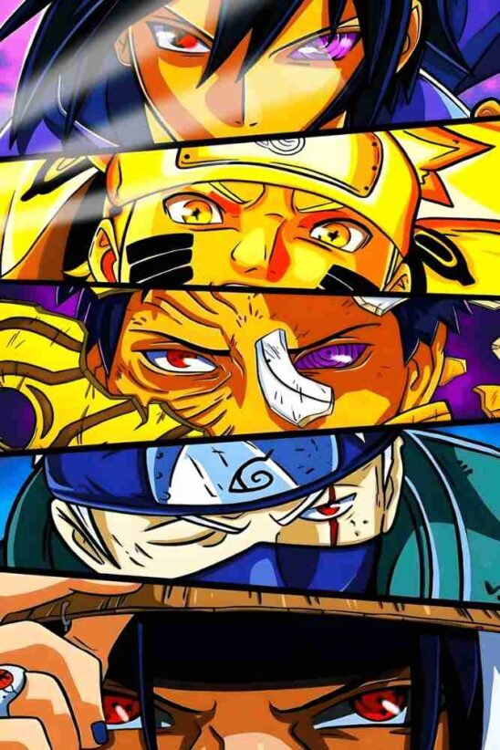 Naruto Eye Close Ups | Anime | Metal Posters | Wall Art