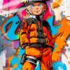 Naruto In Battle Mode | Anime | Metal Posters | Wall Art