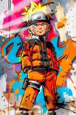 Naruto In Battle Mode | Anime | Metal Posters | Wall Art