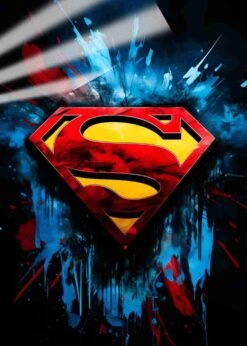 Superman Mark | Super Hero Posters | Metal Posters | Wall Art