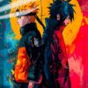 Naruto & Sasuke Bonding | Anime | Metal Posters | Wall Art